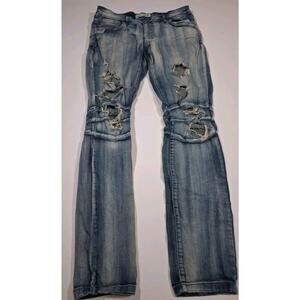 Blue Cult Jeans 32x30 Blue Distressed Streetwear Casual